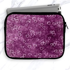 Background Purple Love Apple Ipad 2/3/4 Zipper Cases by nateshop