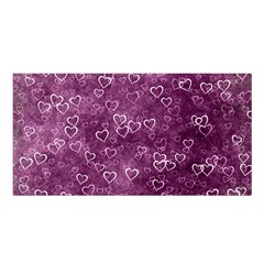 Background Purple Love Satin Shawl 45  X 80  by nateshop