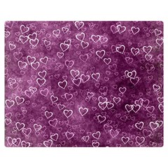 Background Purple Love Double Sided Flano Blanket (medium) 