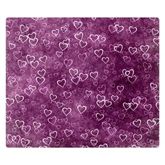 Background Purple Love Double Sided Flano Blanket (small)  by nateshop