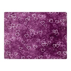 Background Purple Love Double Sided Flano Blanket (mini)  by nateshop