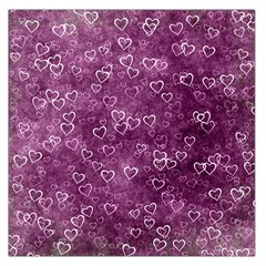 Background Purple Love Square Satin Scarf (36  X 36 ) by nateshop