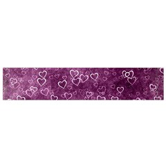 Background Purple Love Small Flano Scarf by nateshop