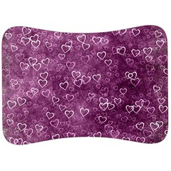 Background Purple Love Velour Seat Head Rest Cushion by nateshop