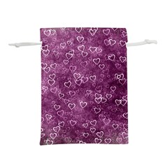 Background Purple Love Lightweight Drawstring Pouch (l) by nateshop