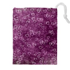 Background Purple Love Drawstring Pouch (4xl) by nateshop