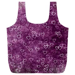 Background Purple Love Full Print Recycle Bag (xxxl) by nateshop