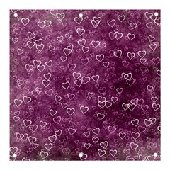 Background Purple Love Banner And Sign 3  X 3  by nateshop