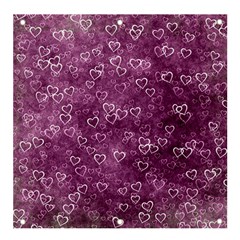 Background Purple Love Banner And Sign 4  X 4  by nateshop