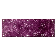 Background Purple Love Banner And Sign 6  X 2  by nateshop