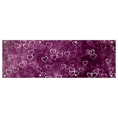 Background Purple Love Banner And Sign 9  X 3 