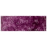 Background Purple Love Banner and Sign 9  x 3  Front