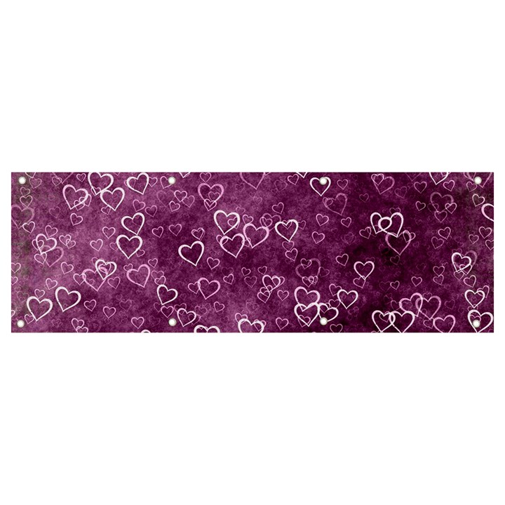 Background Purple Love Banner and Sign 9  x 3 