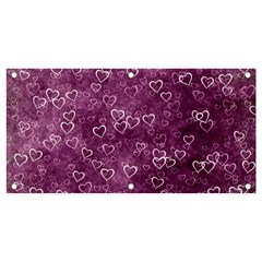 Background Purple Love Banner And Sign 4  X 2  by nateshop