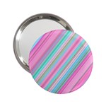 Background-lines Pink 2.25  Handbag Mirrors Front