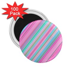 Background-lines Pink 2 25  Magnets (100 Pack) 