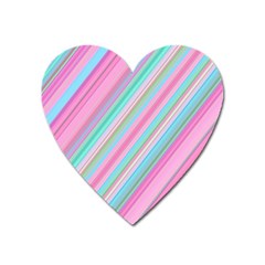 Background-lines Pink Heart Magnet by nateshop