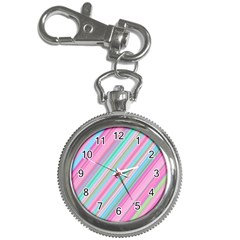 Background-lines Pink Key Chain Watches by nateshop