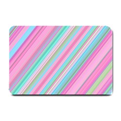 Background-lines Pink Small Doormat  by nateshop