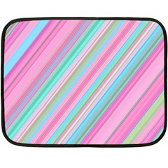 Background-lines Pink Double Sided Fleece Blanket (mini)  by nateshop