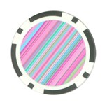 Background-lines Pink Poker Chip Card Guard (10 pack) Front