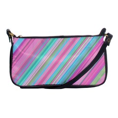 Background-lines Pink Shoulder Clutch Bag by nateshop