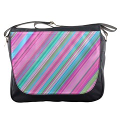 Background-lines Pink Messenger Bag by nateshop