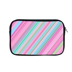 Background-lines Pink Apple Macbook Pro 13  Zipper Case by nateshop