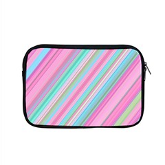 Background-lines Pink Apple Macbook Pro 15  Zipper Case by nateshop