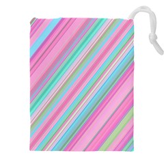 Background-lines Pink Drawstring Pouch (5xl) by nateshop