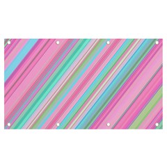 Background-lines Pink Banner And Sign 7  X 4 