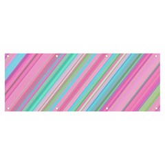 Background-lines Pink Banner And Sign 8  X 3 