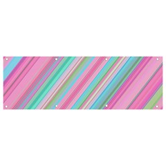 Background-lines Pink Banner And Sign 9  X 3 