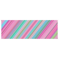 Background-lines Pink Banner And Sign 12  X 4 