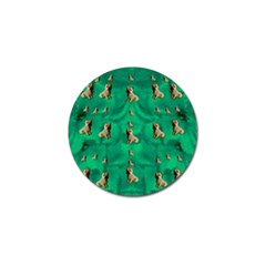 Happy Small Dogs In Calm In The Big Blooming Forest Golf Ball Marker (10 Pack) by pepitasart