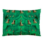 Happy Small Dogs In Calm In The Big Blooming Forest Pillow Case (Two Sides) Front