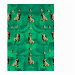 Happy Small Dogs In Calm In The Big Blooming Forest Small Garden Flag (two Sides) by pepitasart