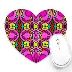 Abstract-karakkter Heart Mousepads by nateshop