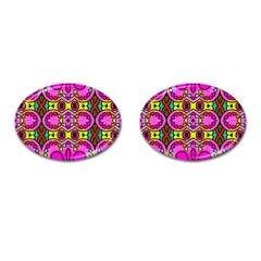 Abstract-karakkter Cufflinks (oval) by nateshop