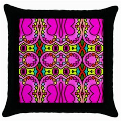 Abstract-karakkter Throw Pillow Case (black)