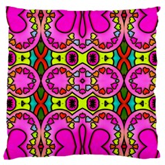 Abstract-karakkter Large Cushion Case (one Side) by nateshop