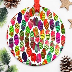 Watermelon Round Ornament (two Sides) by nateshop