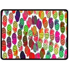 Watermelon Double Sided Fleece Blanket (large)  by nateshop