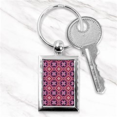 Abstract-background-motif Key Chain (rectangle) by nateshop