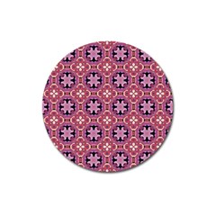 Abstract-background-motif Magnet 3  (round) by nateshop