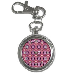 Abstract-background-motif Key Chain Watches by nateshop