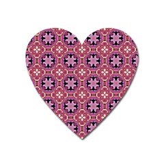 Abstract-background-motif Heart Magnet