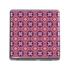 Abstract-background-motif Memory Card Reader (square 5 Slot) by nateshop