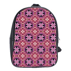 Abstract-background-motif School Bag (large)