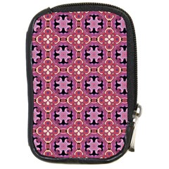 Abstract-background-motif Compact Camera Leather Case